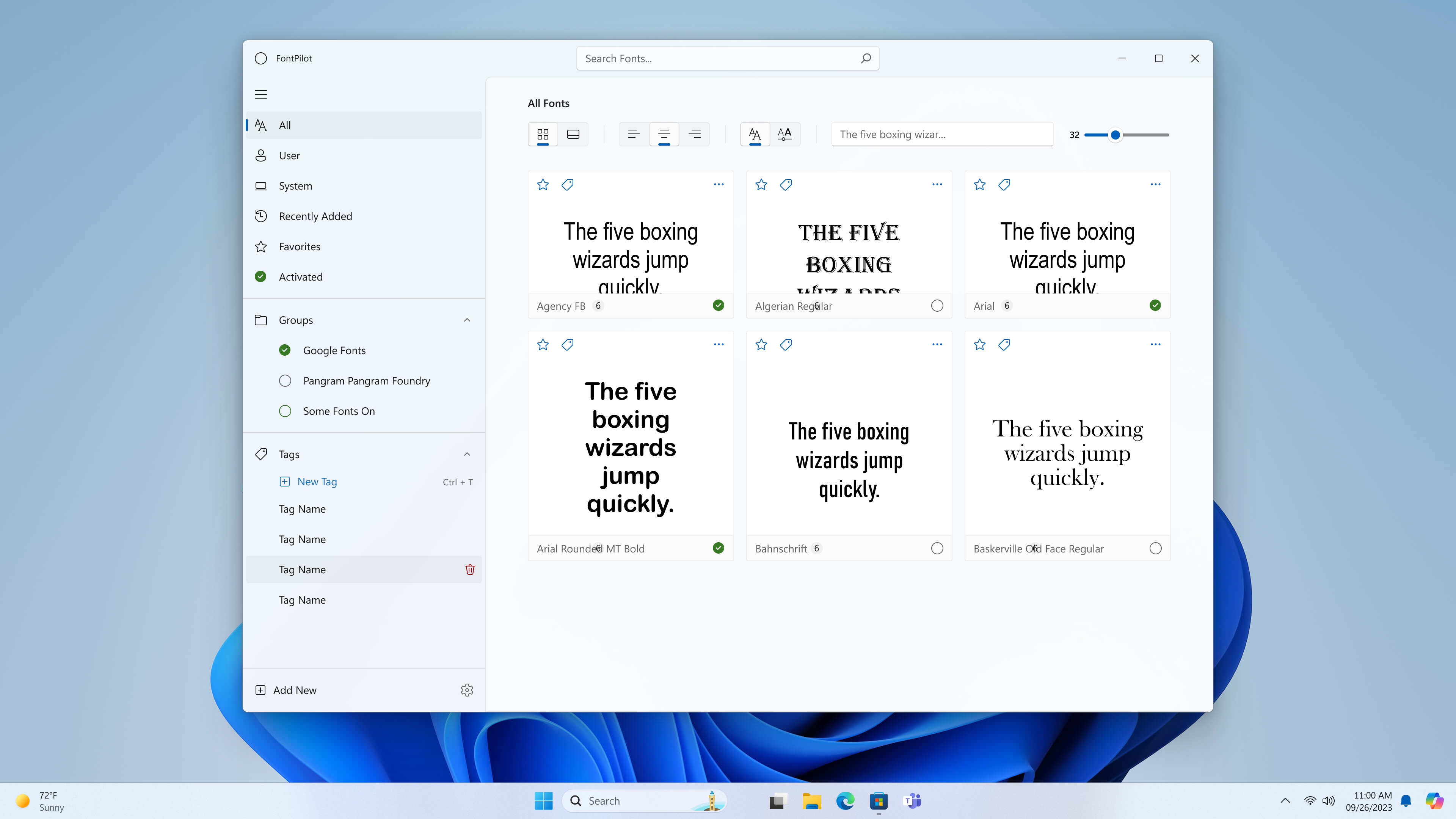 FontPilot Screenshot 1